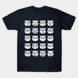panda emotions emoticon T-Shirt